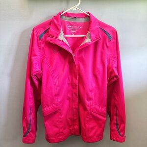 Nike Pink Golf Jacket Lightweight Water-Resistant